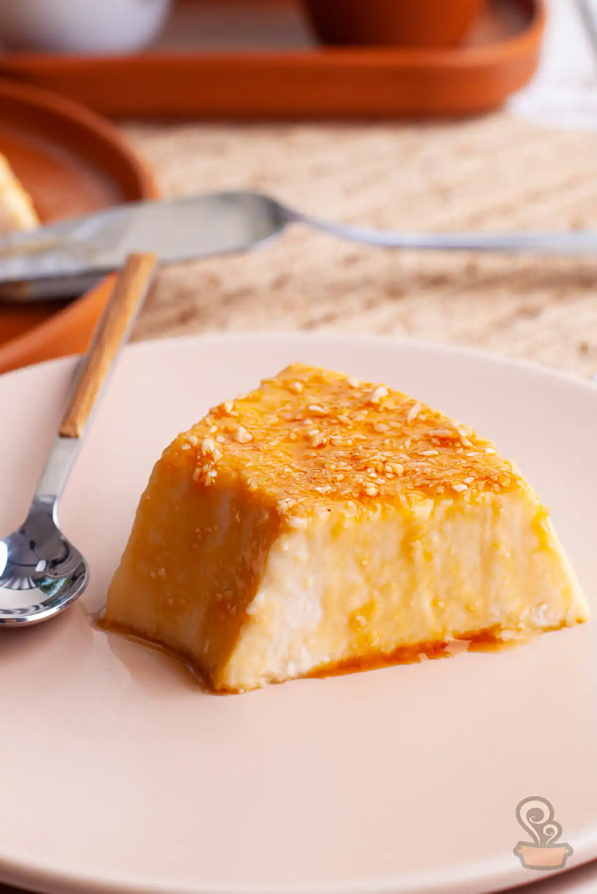 Pudim de coco gelado Pudim de coco gelado