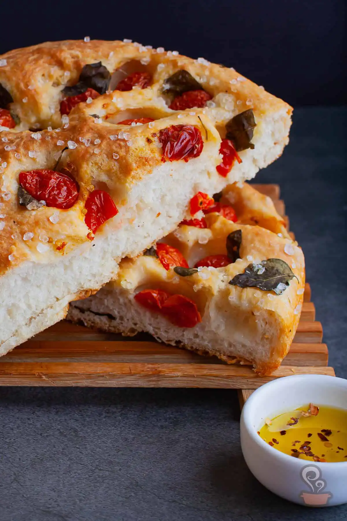 Focaccia simples Focaccia simples