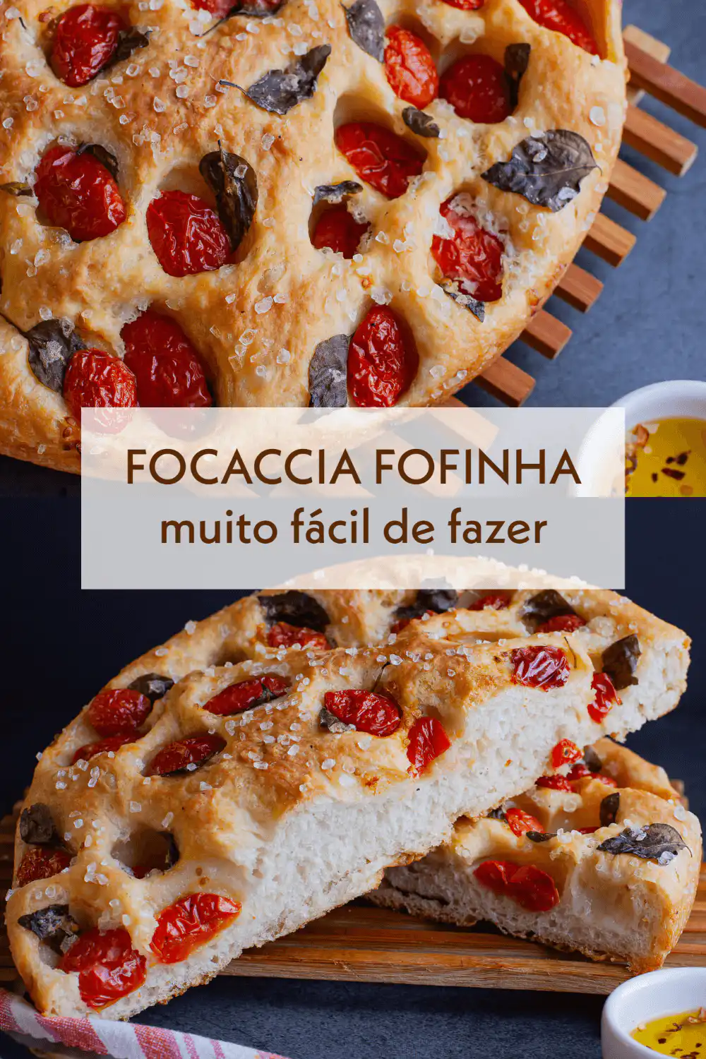 Focaccia simples Focaccia simples