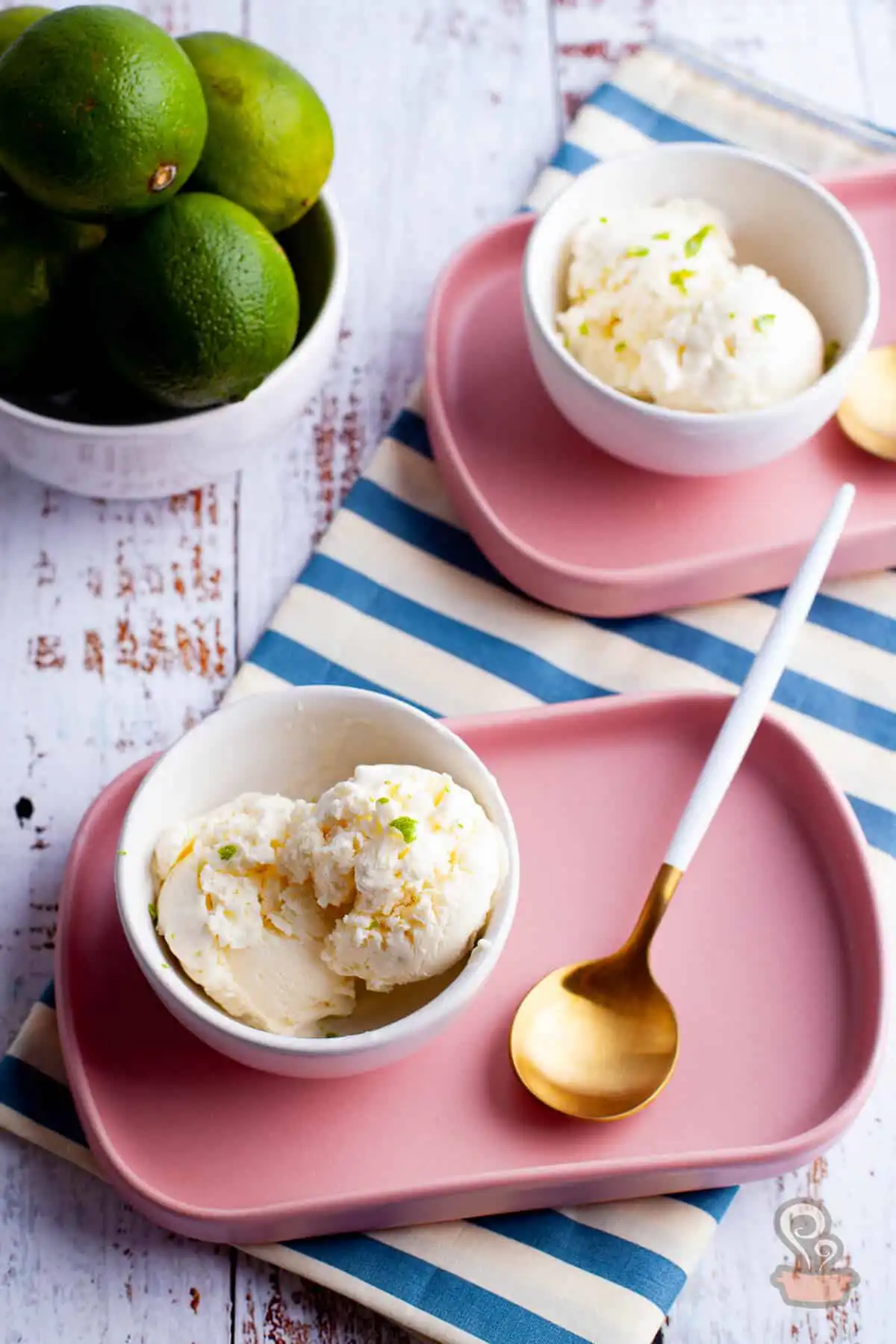 Sorvete de limão cremoso