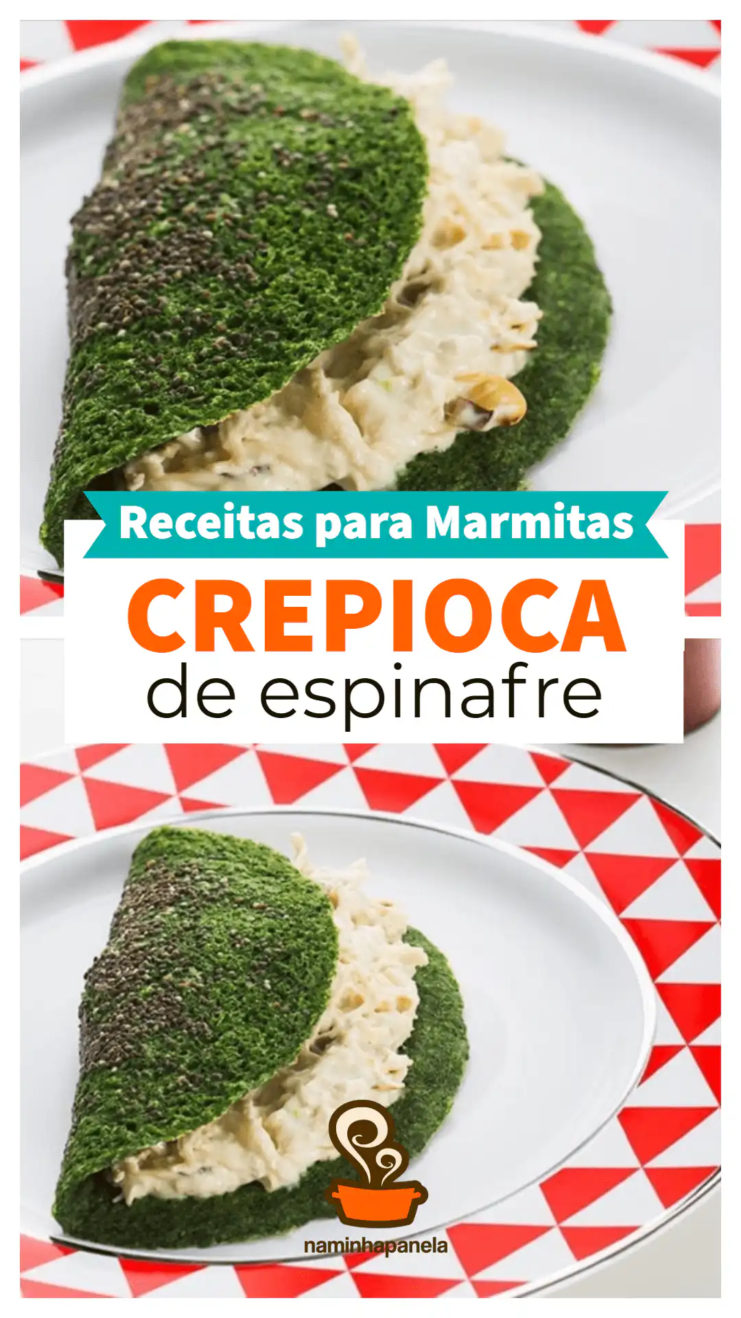 Crepioca de espinafre