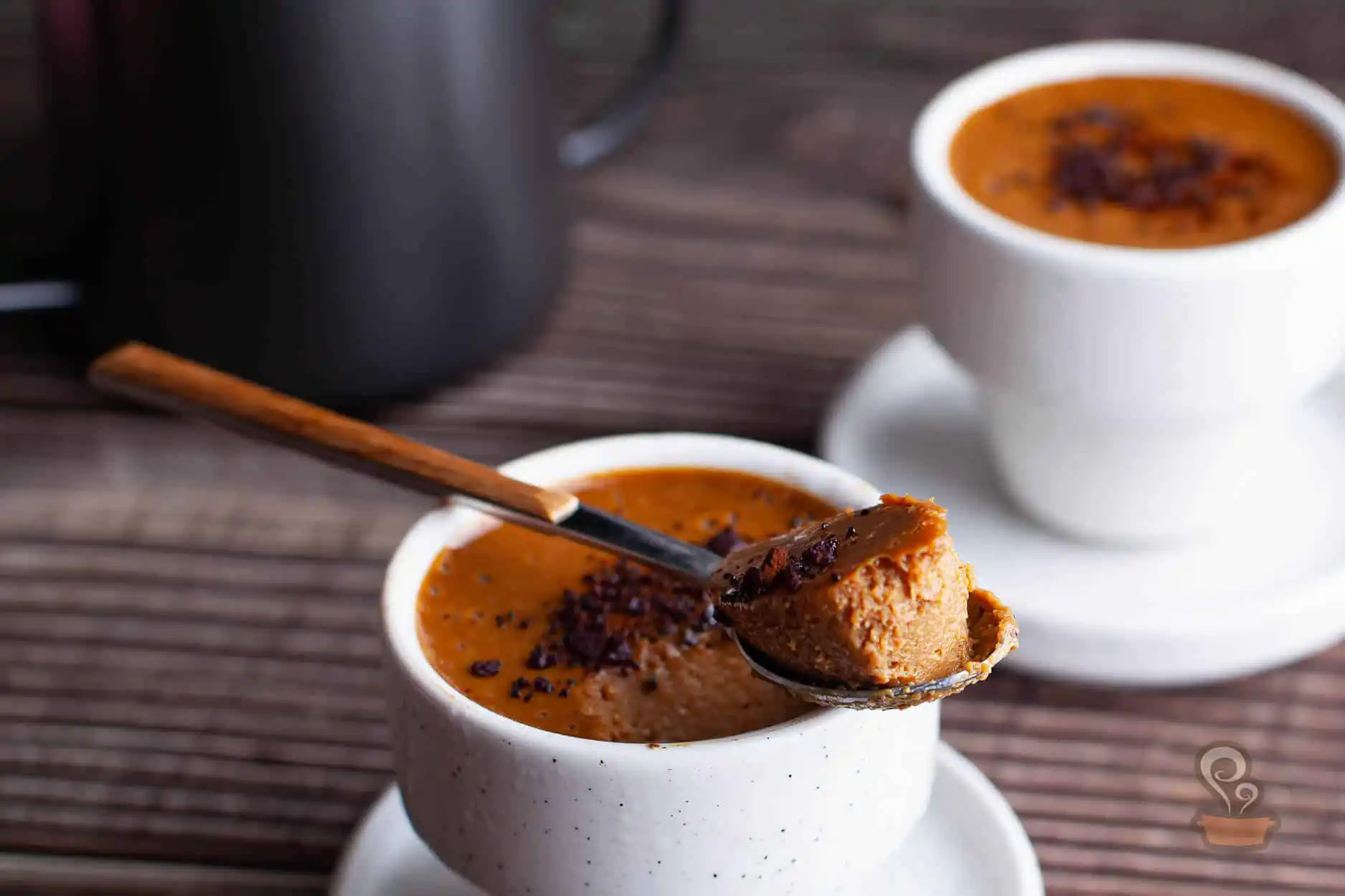 Creme de doce de leite e café