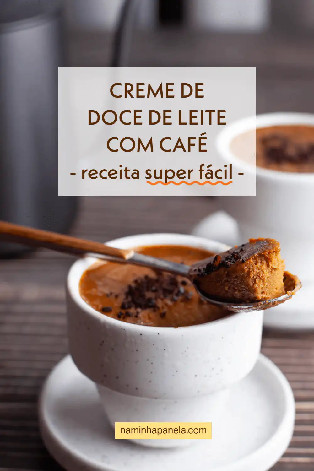 Creme de doce de leite e café Creme de doce de leite e café