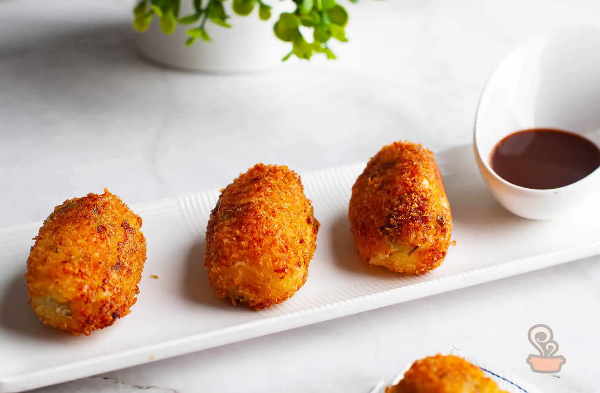 Croquete de batata com queijo