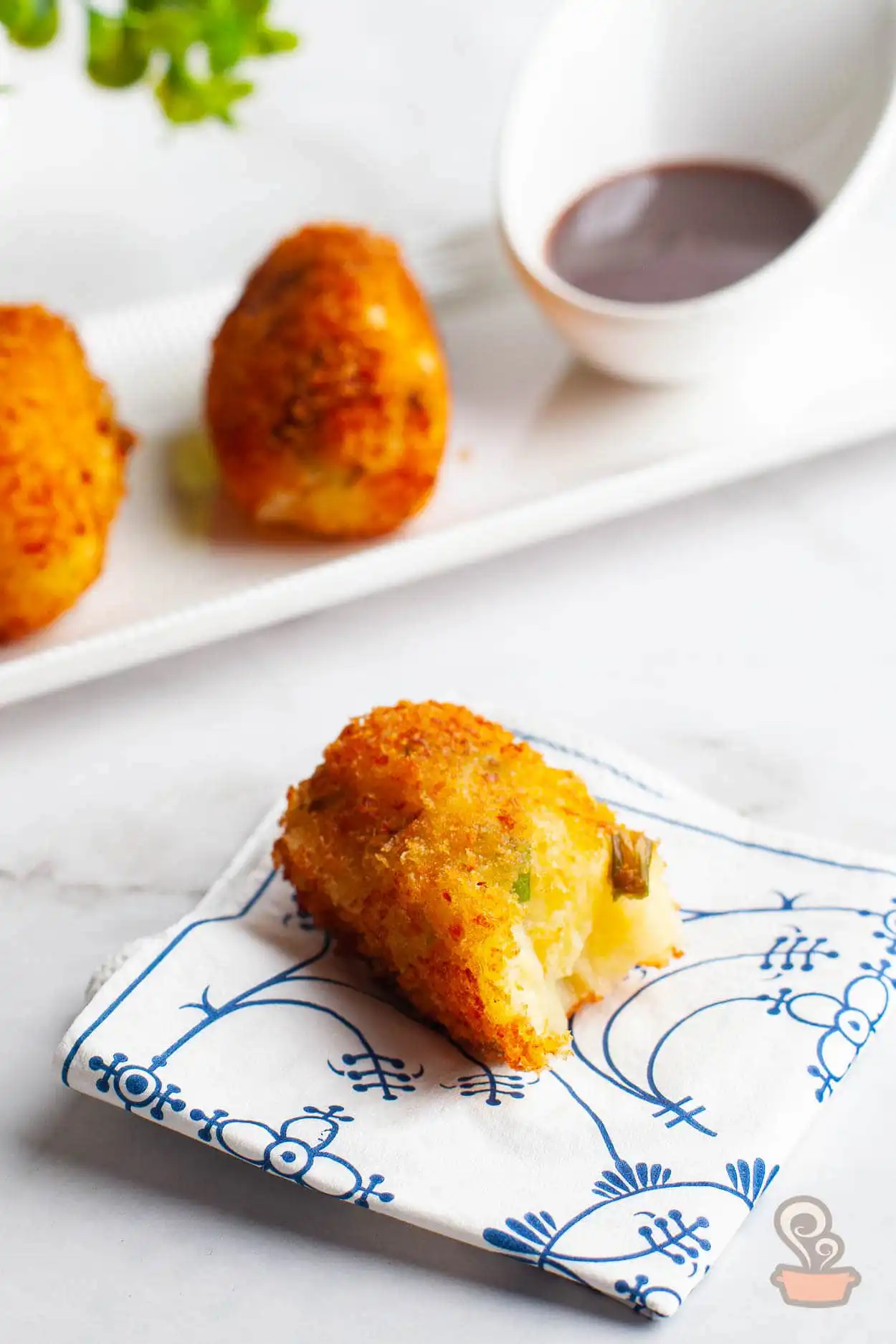Croquete de batata com queijo