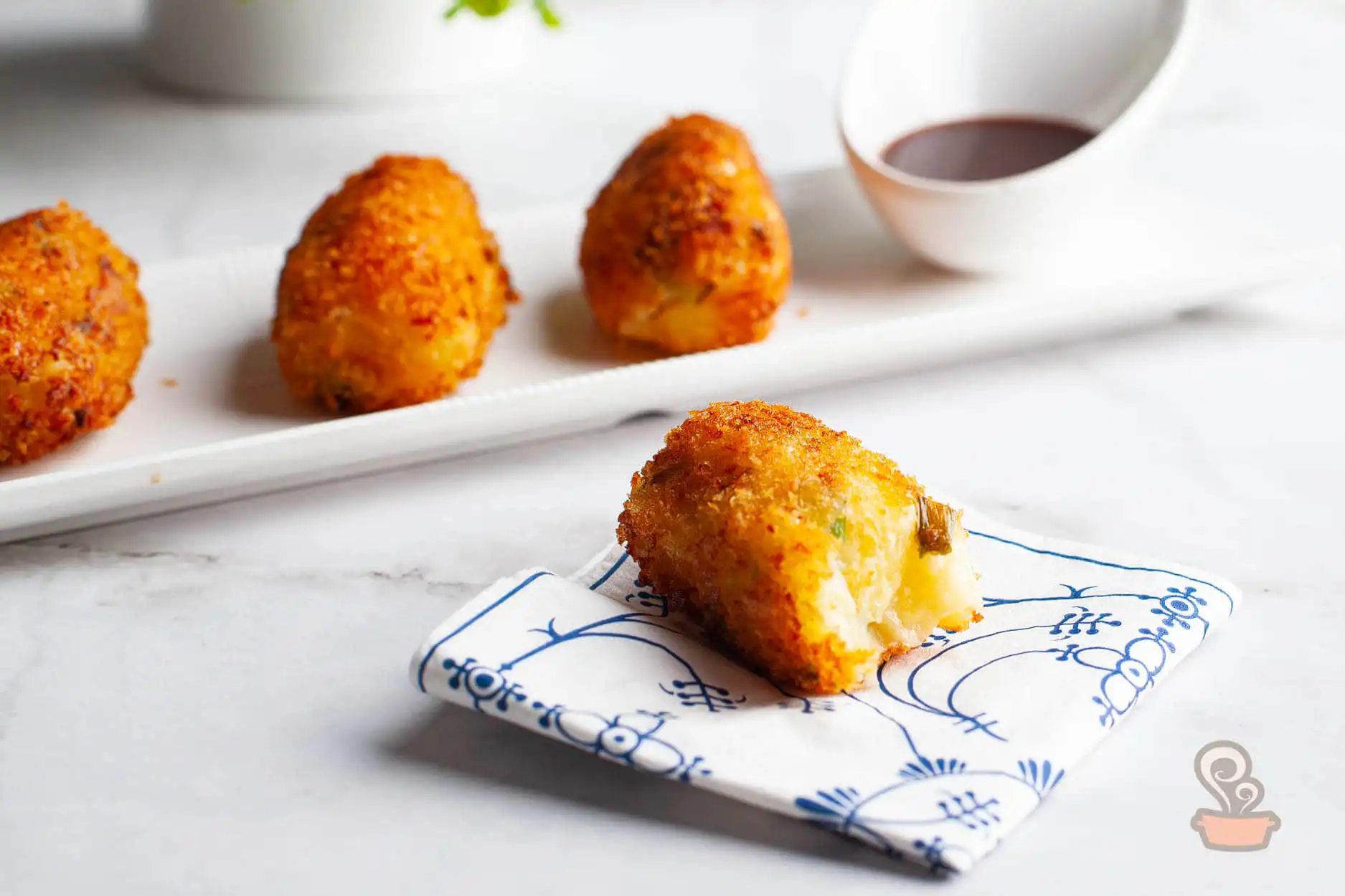 Croquete de batata com queijo