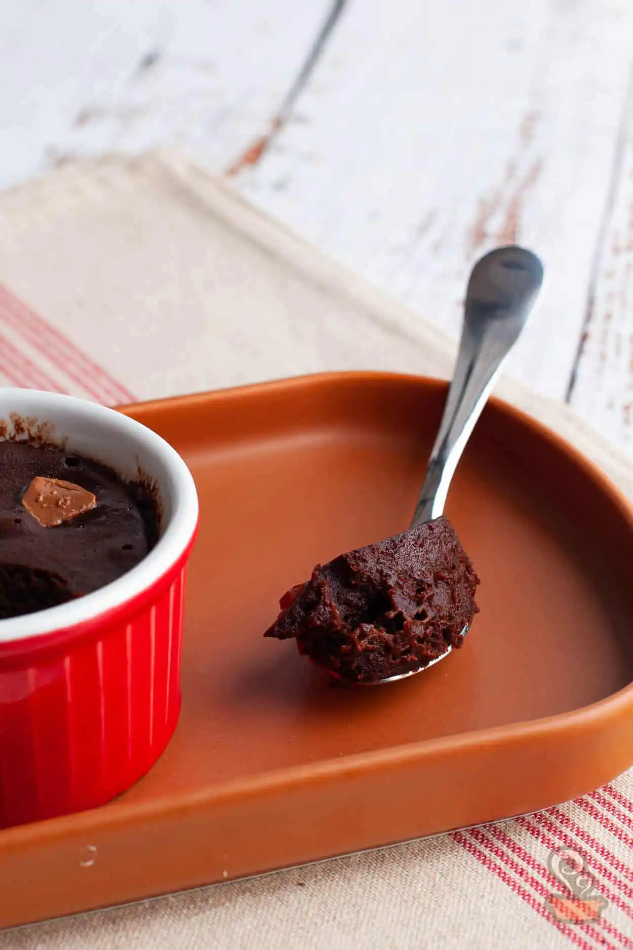 Mini brownie de microondas