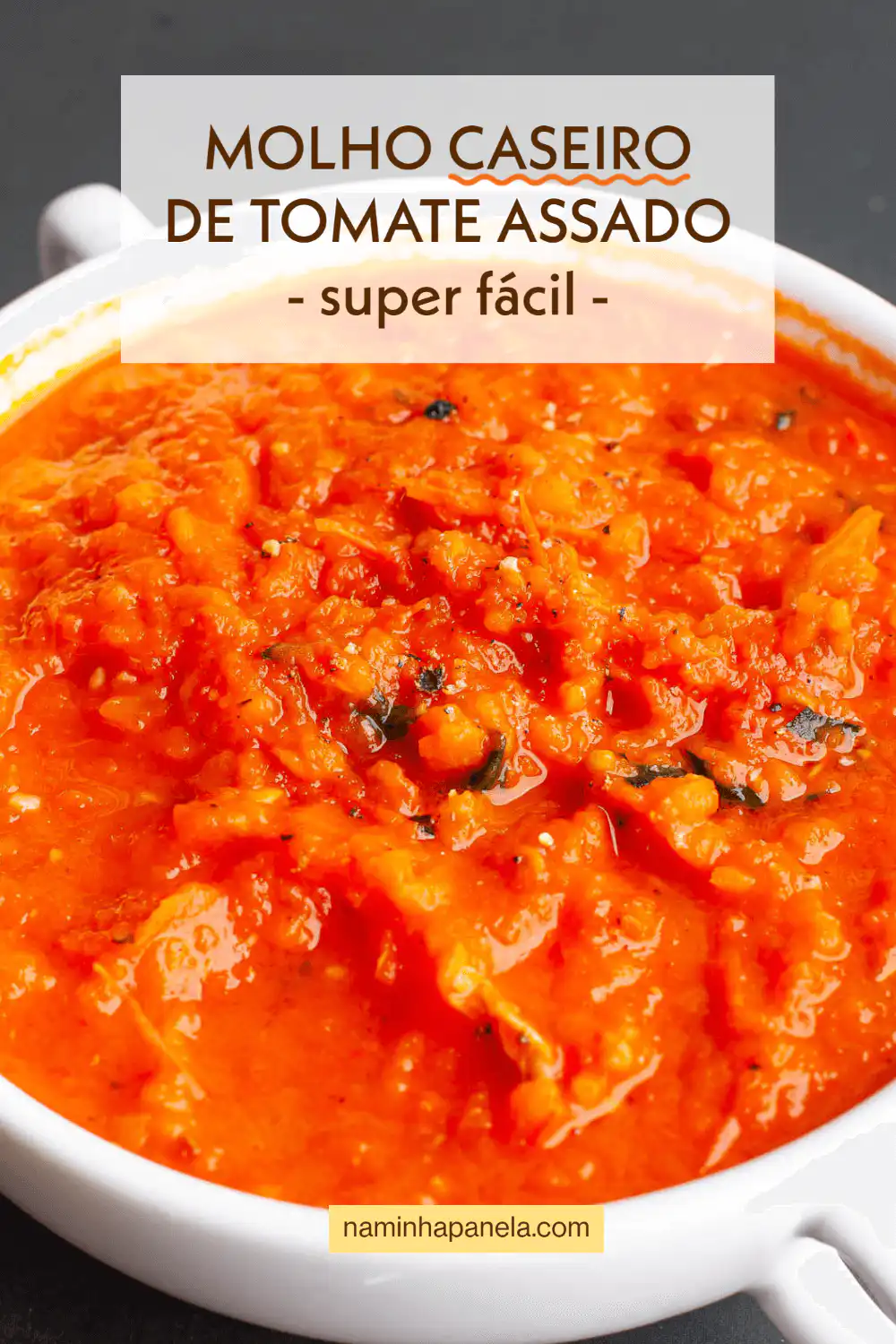 Molho de tomate assado Molho de tomate assado