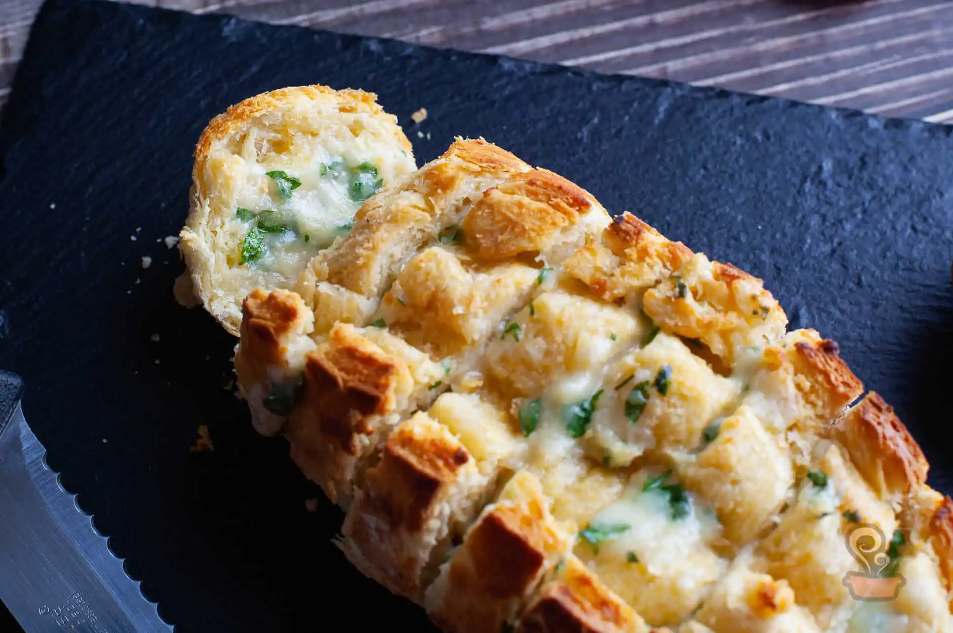Pão de alho no forno