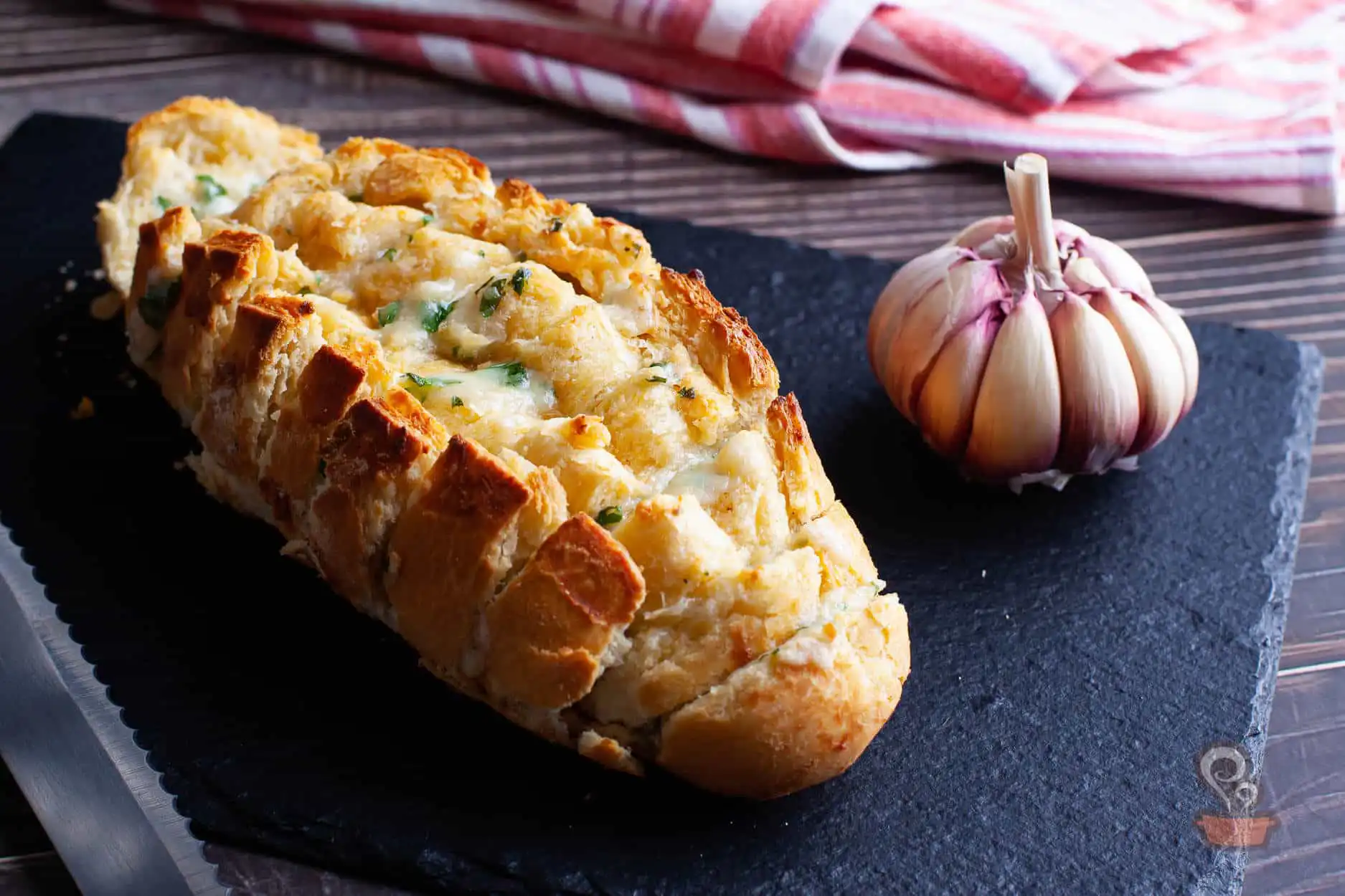 Pão de alho no forno