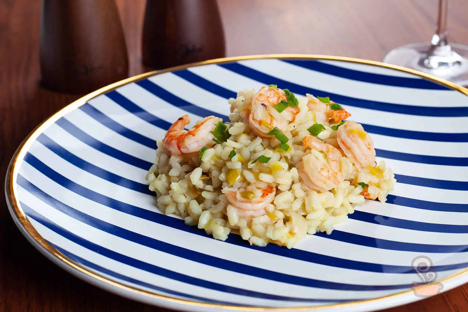 Risoto de limão siciliano e camarão