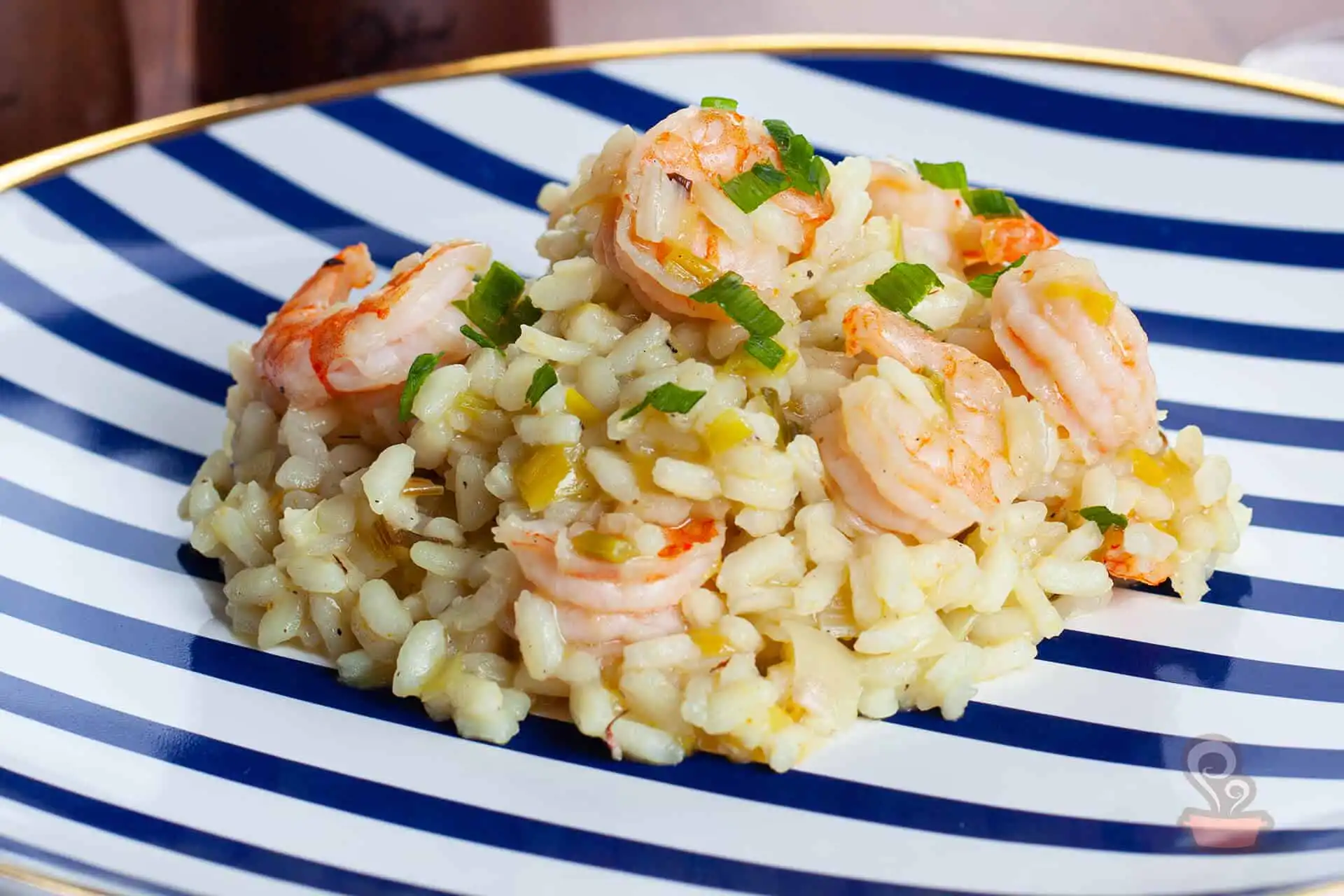 Risoto de limão siciliano e camarão