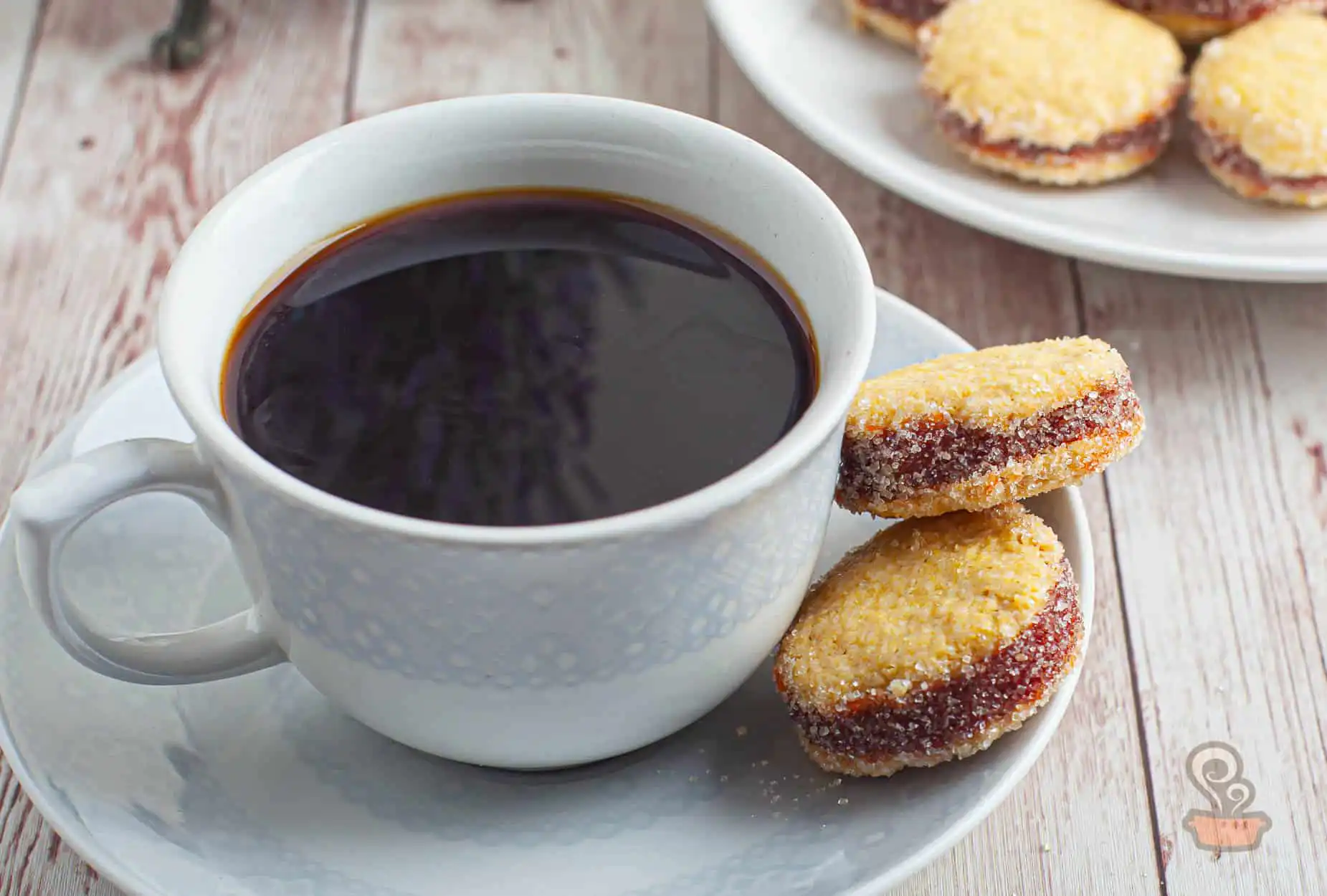 Biscoito de fubá com goiabada