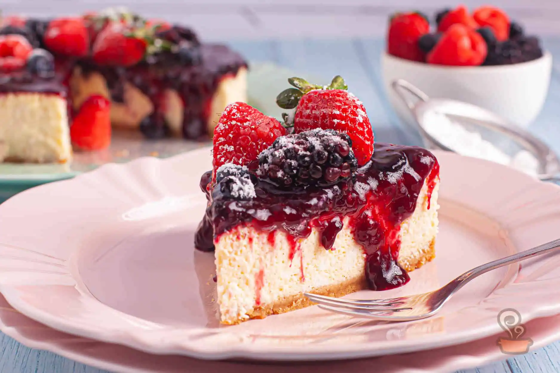 Cheesecake de baunilha