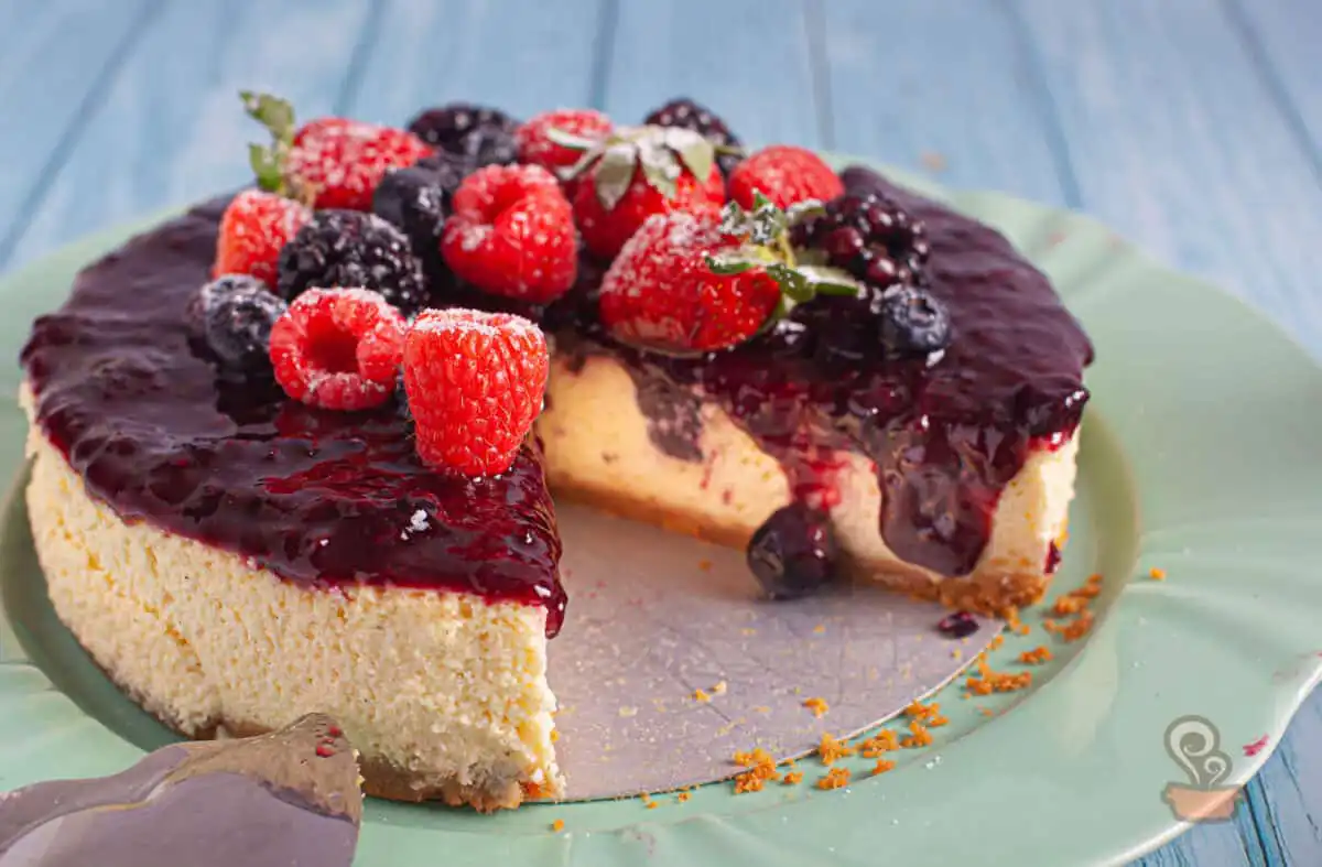 Cheesecake de baunilha