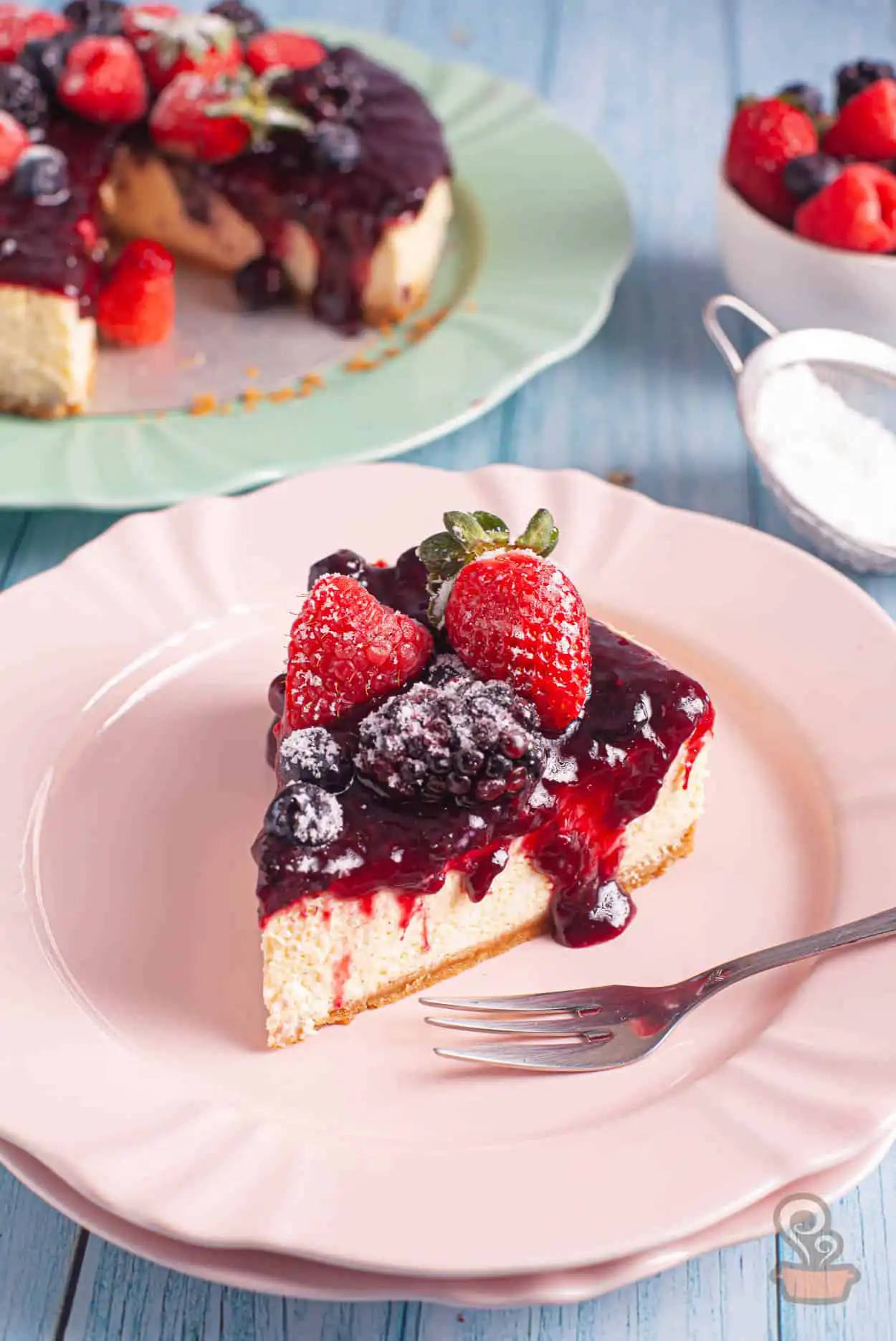 Cheesecake de baunilha