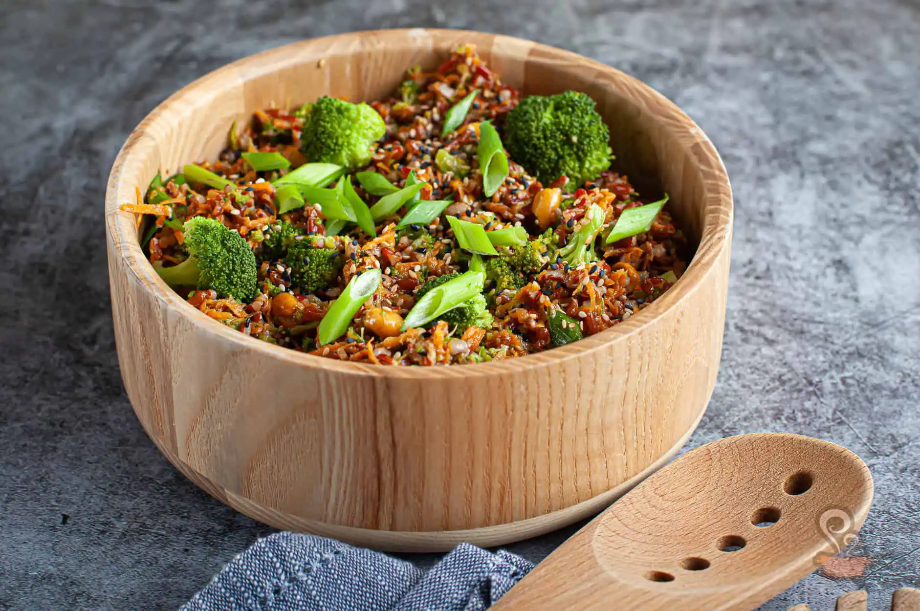 Salada de arroz oriental