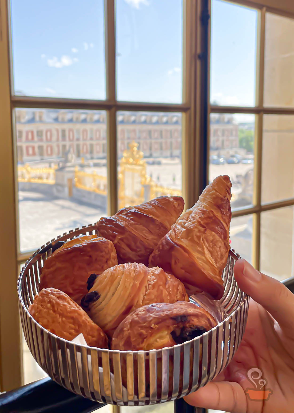 Café da manhã no Palácio de Versalhes
