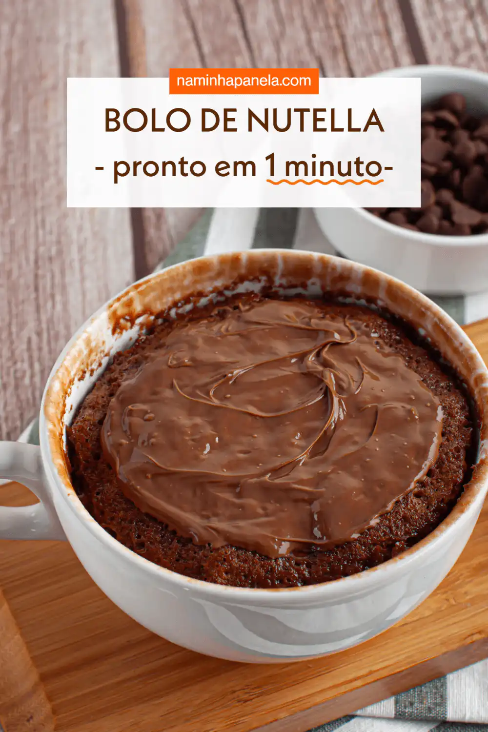 Bolo de nutella rápido