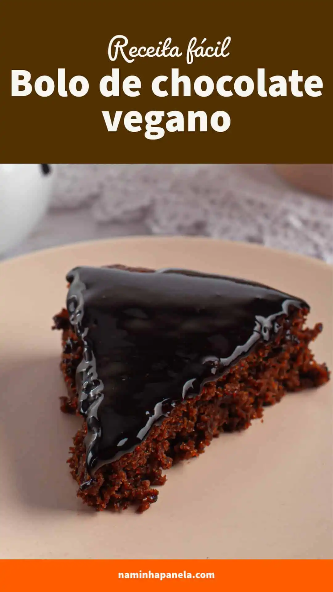 Bolo vegano de chocolate