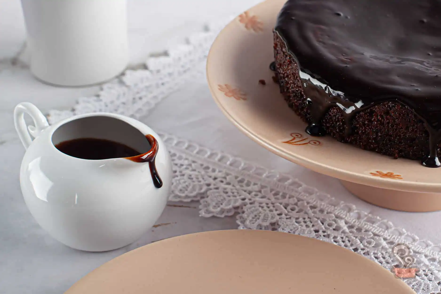 Calda de chocolate vegana