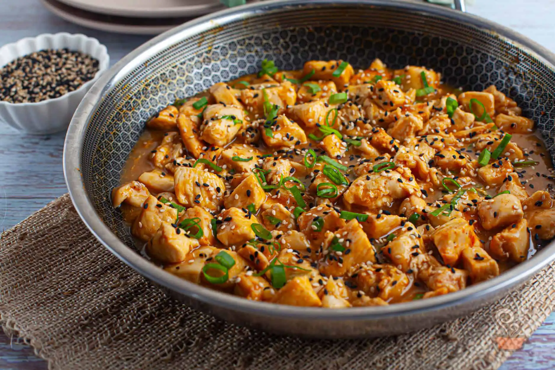 Frango com molho de laranja