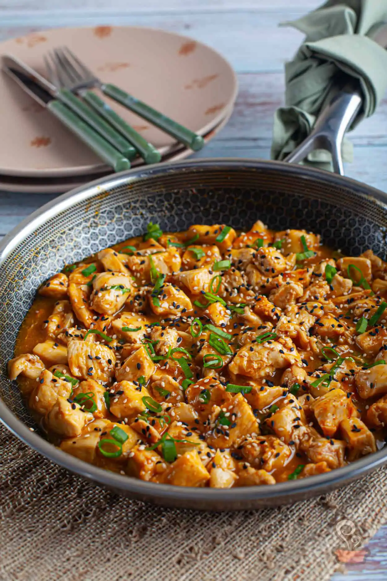 Frango com molho de laranja