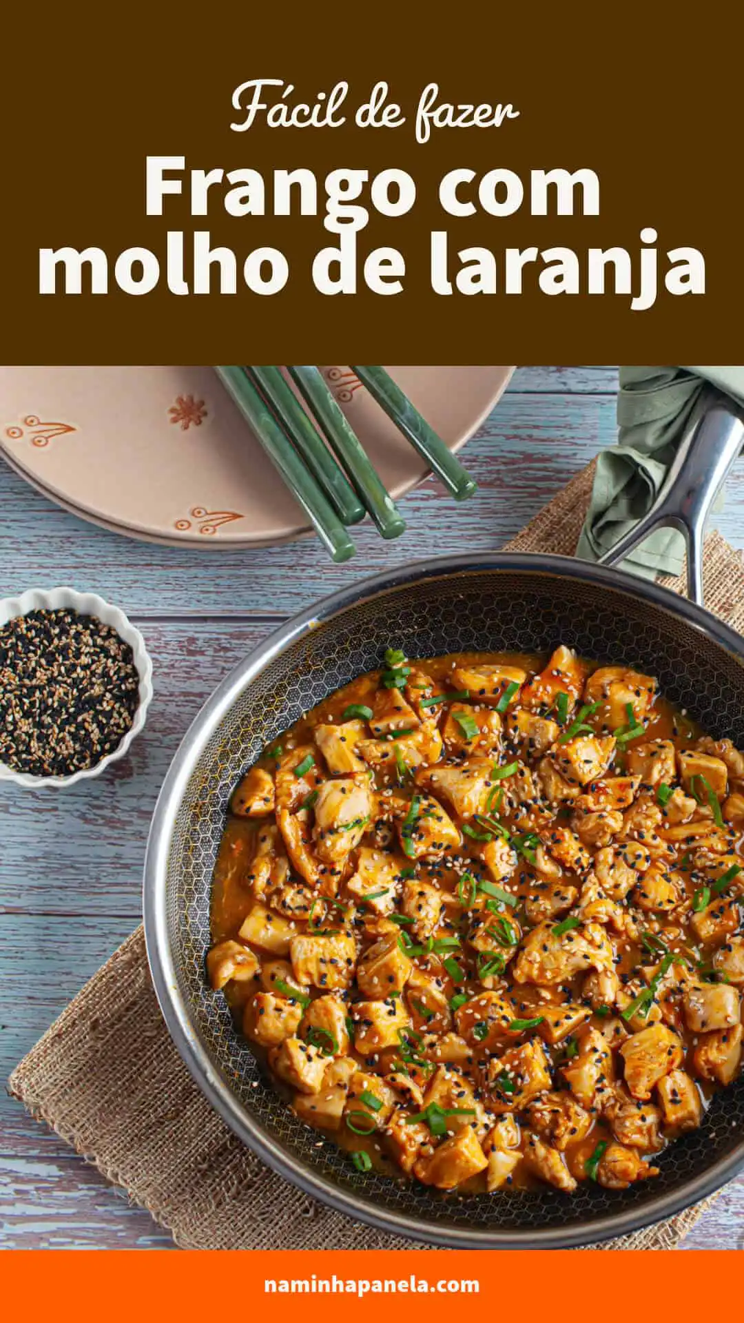 Frango com molho de laranja