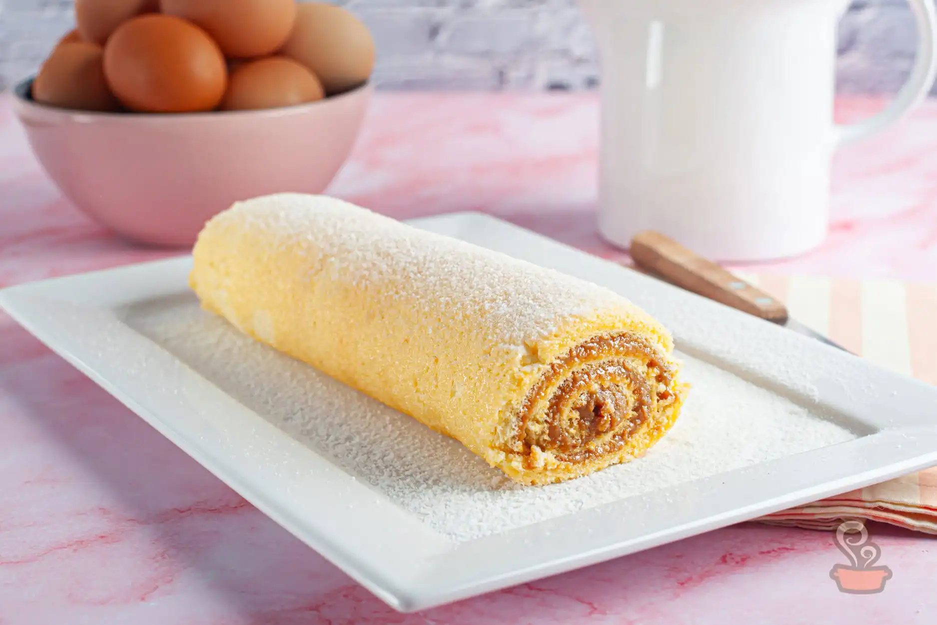 Rocambole de doce de leite