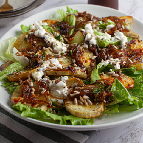 Salada de batata doce