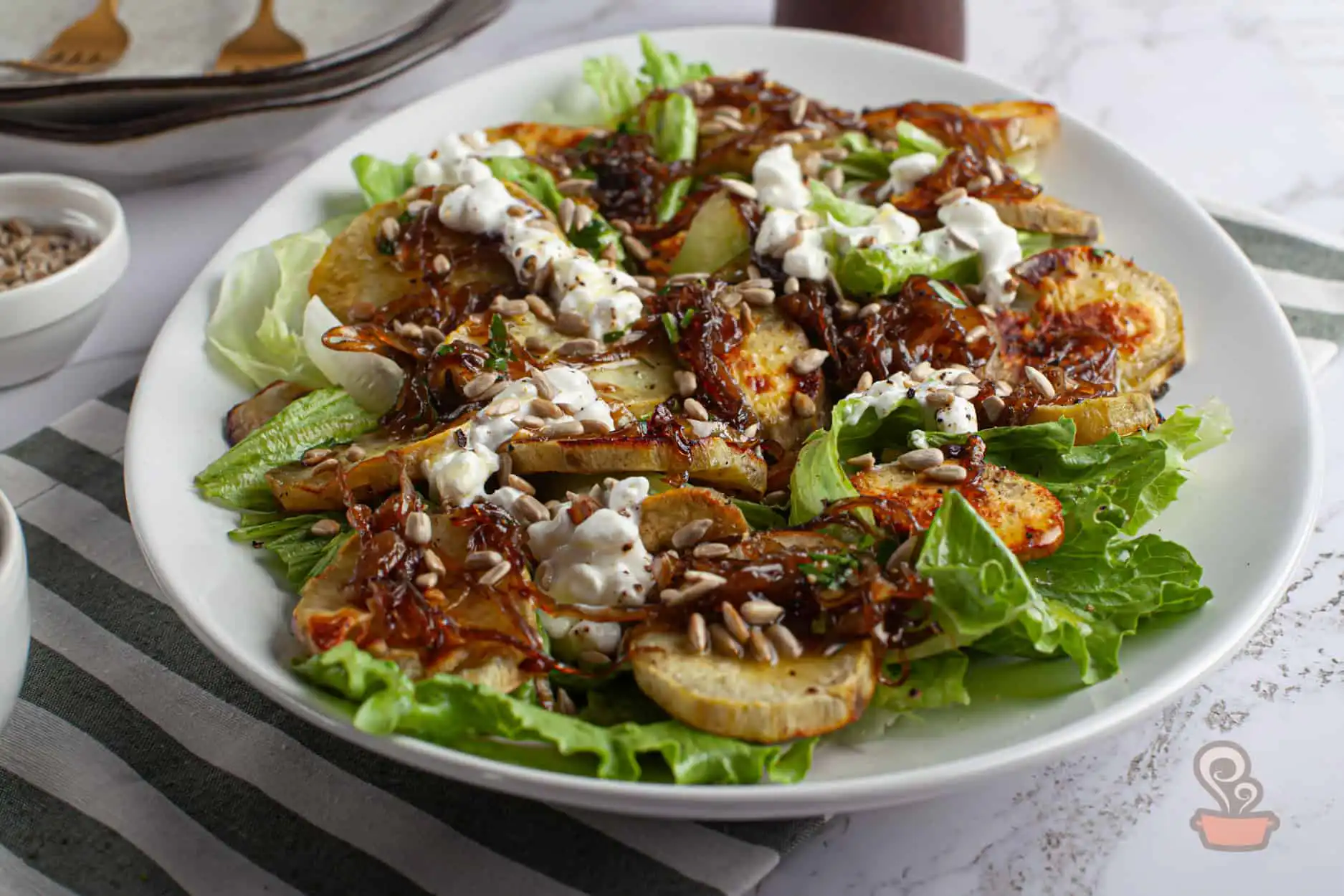 Salada de batata doce