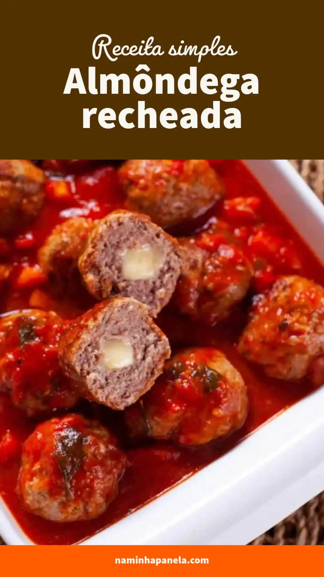 Almôndega recheada