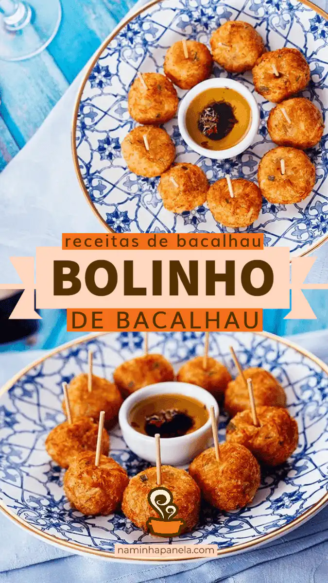 Bolinho de bacalhau com aipim Bolinho de bacalhau com aipim