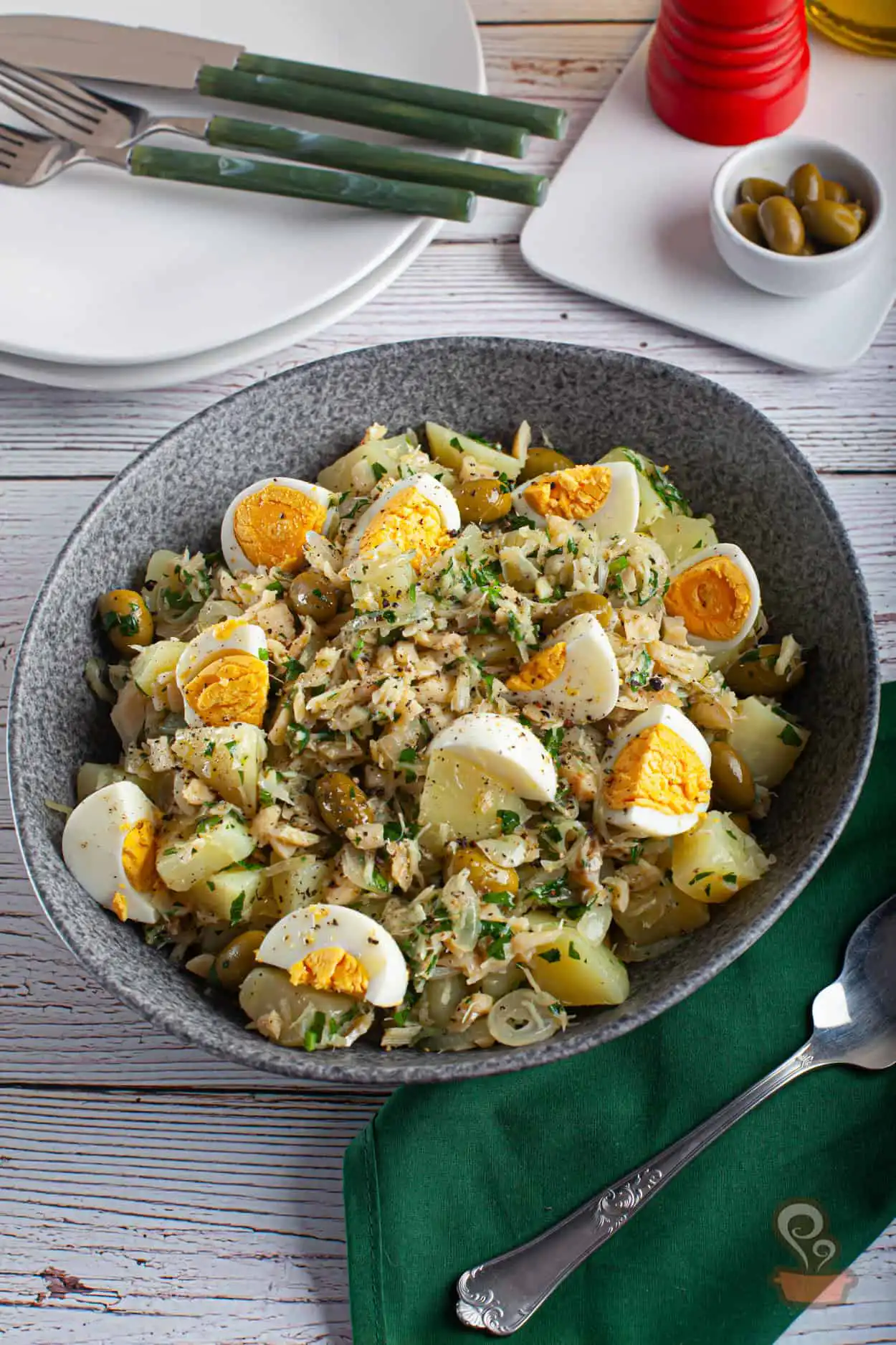 Salada de bacalhau simples