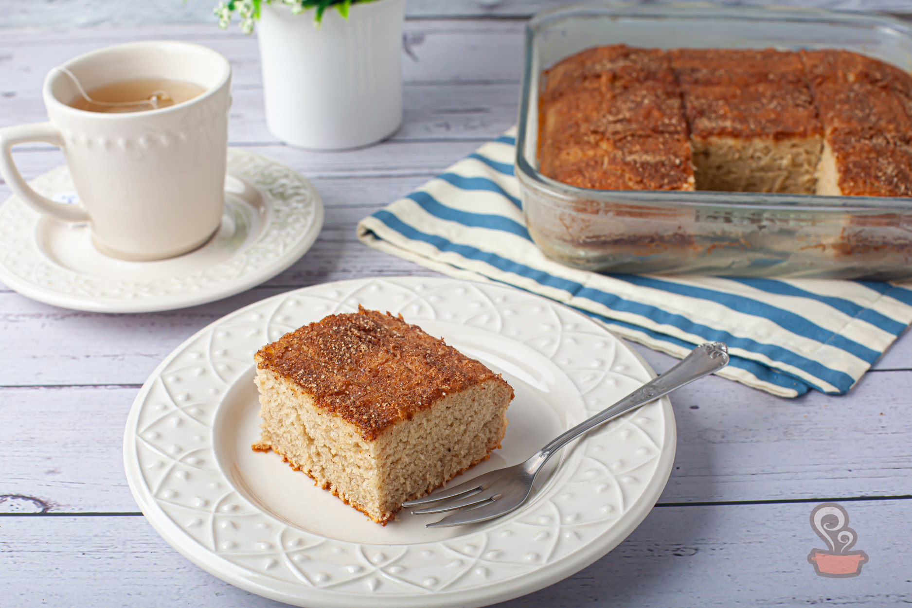 Bolo de banana de liquidificador