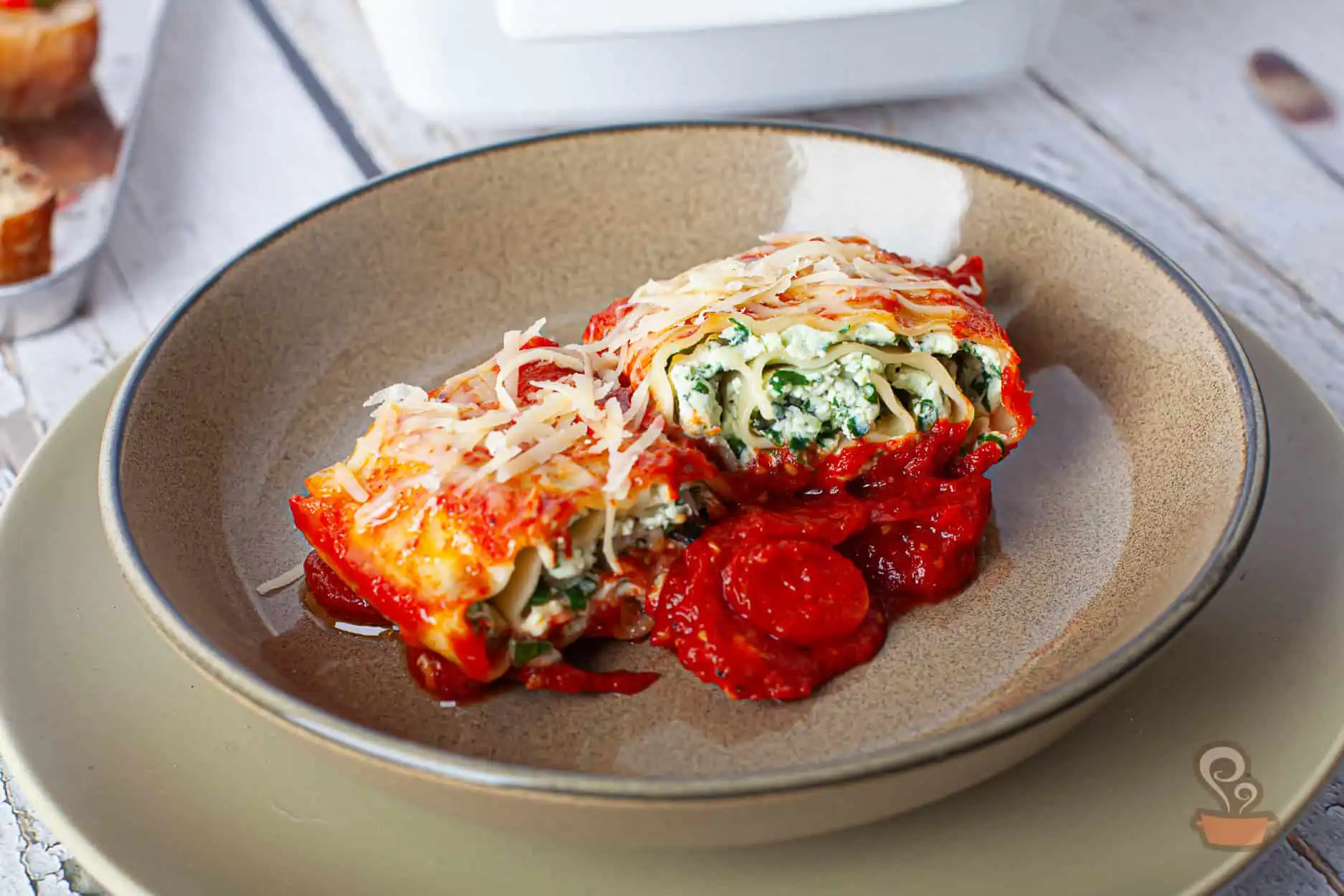 Rondelli de ricota com espinafre